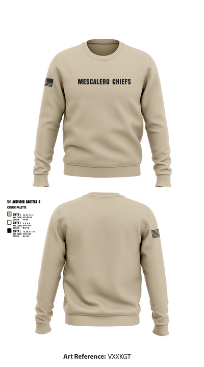Mescalero chiefs 4898423 Crew Neck Sweatshirt - 1