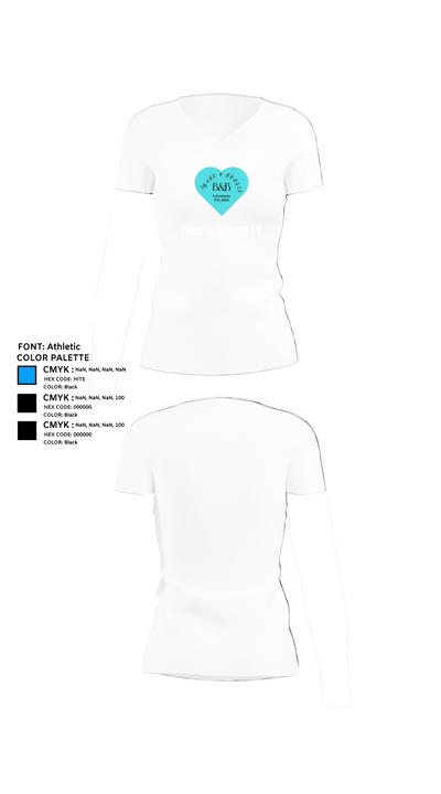 Bark & Bougie LV 23492221 Women's Short Sleeve V-neck Shirt - 18