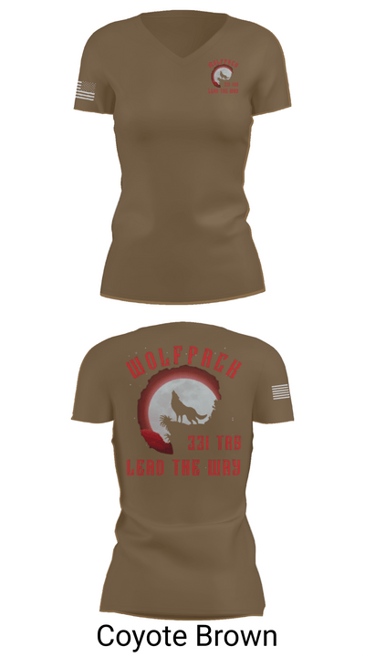331 TRS / FLT 154 WOLFPACK 75262694 Women's Short Sleeve V-neck Shirt - 8