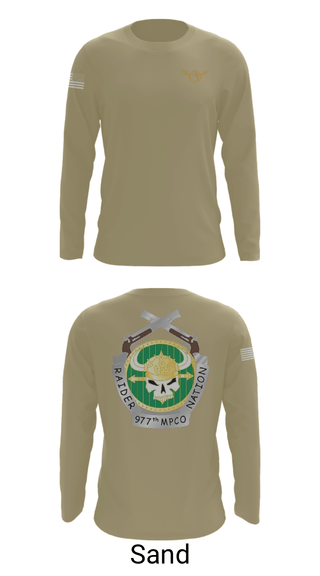 Long Sleeve Performance Shirt, 977 MP CO, Army, Teamtime, Team time, sublimation, custom sports apparel, team uniforms, spirit wear, spiritwear, sports uniforms, custom shirts, team store, custom team store, fundraiser sports, apparel fundraiser