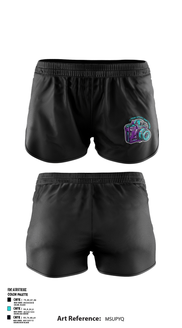 Womens Shorts, Prime Optics Sports Media, , Teamtime, Team time, sublimation, custom sports apparel, team uniforms, spirit wear, spiritwear, sports uniforms, custom shirts, team store, custom team store, fundraiser sports, apparel fundraiser