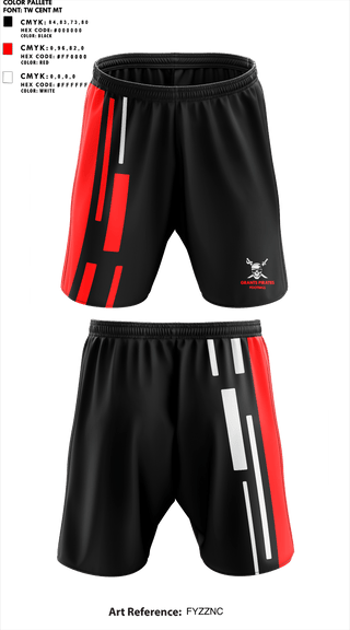 Athletic Shorts With Pockets, Grants Pirates, Football, Teamtime, Team time, sublimation, custom sports apparel, team uniforms, spirit wear, spiritwear, sports uniforms, custom shirts, team store, custom team store, fundraiser sports, apparel fundraiser