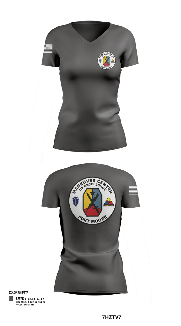 Womens Short Sleeve Vneck Shirt, Fort moore, , Teamtime, Team time, sublimation, custom sports apparel, team uniforms, spirit wear, spiritwear, sports uniforms, custom shirts, team store, custom team store, fundraiser sports, apparel fundraiser