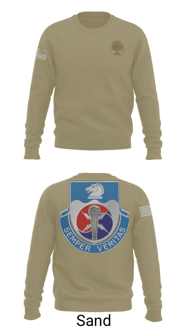 Crew Neck Sweatshirt, 312TH MI BN, CHARLIE DETACHMENT, Army, Teamtime, Team time, sublimation, custom sports apparel, team uniforms, spirit wear, spiritwear, sports uniforms, custom shirts, team store, custom team store, fundraiser sports, apparel fundraiser