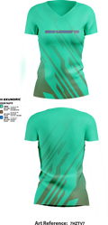 Zero latency VR 95430542 Women's Short Sleeve V-neck Shirt - 1