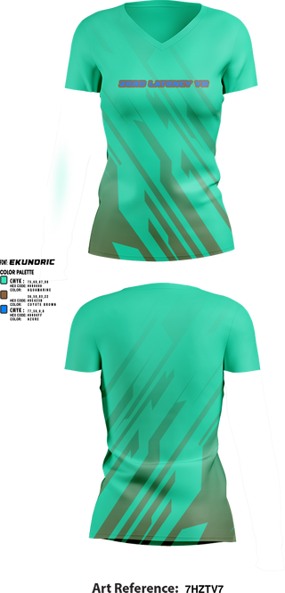 Womens Short Sleeve Vneck Shirt, Zero latency VR, , Teamtime, Team time, sublimation, custom sports apparel, team uniforms, spirit wear, spiritwear, sports uniforms, custom shirts, team store, custom team store, fundraiser sports, apparel fundraiser
