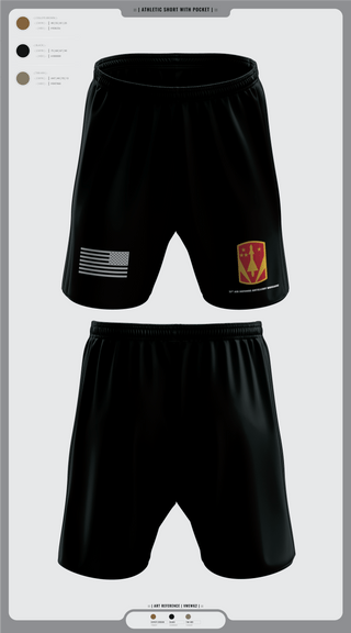 Athletic Shorts With Pockets, 31st Air Defense Artillery Brigade, Army, Teamtime, Team time, sublimation, custom sports apparel, team uniforms, spirit wear, spiritwear, sports uniforms, custom shirts, team store, custom team store, fundraiser sports, apparel fundraiser