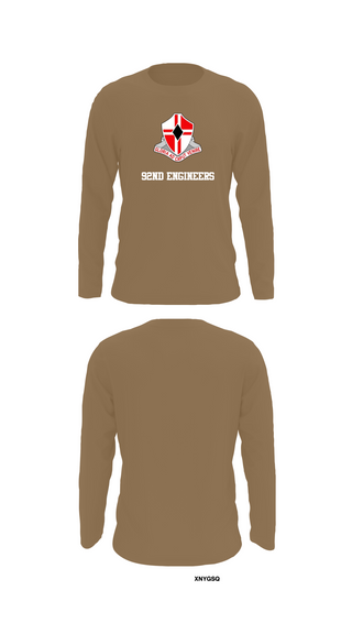 Long Sleeve Performance Shirt, 92nd Engineers, , Teamtime, Team time, sublimation, custom sports apparel, team uniforms, spirit wear, spiritwear, sports uniforms, custom shirts, team store, custom team store, fundraiser sports, apparel fundraiser