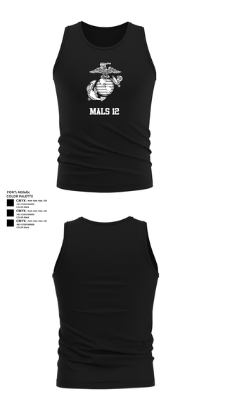 Tank Top, Mals 12, Marines, Teamtime, Team time, sublimation, custom sports apparel, team uniforms, spirit wear, spiritwear, sports uniforms, custom shirts, team store, custom team store, fundraiser sports, apparel fundraiser