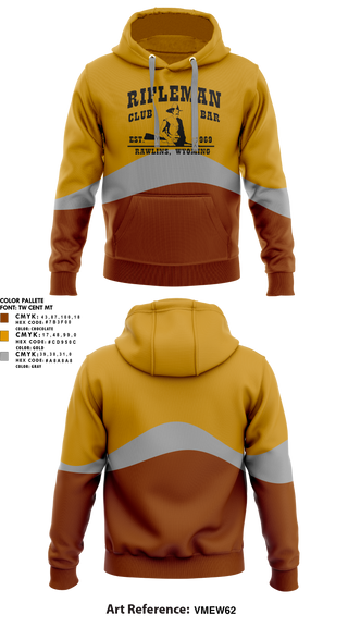 Hoodie, The Rifleman Bar, , Teamtime, Team time, sublimation, custom sports apparel, team uniforms, spirit wear, spiritwear, sports uniforms, custom shirts, team store, custom team store, fundraiser sports, apparel fundraiser