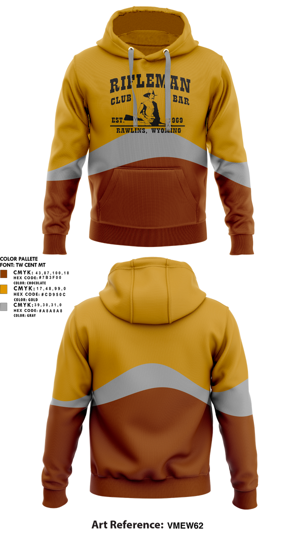 Hoodie, The Rifleman Bar, , Teamtime, Team time, sublimation, custom sports apparel, team uniforms, spirit wear, spiritwear, sports uniforms, custom shirts, team store, custom team store, fundraiser sports, apparel fundraiser