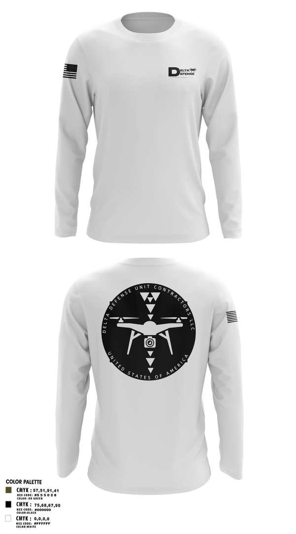 Long Sleeve Performance Shirt, Delta Defense Unit, Police, Teamtime, Team time, sublimation, custom sports apparel, team uniforms, spirit wear, spiritwear, sports uniforms, custom shirts, team store, custom team store, fundraiser sports, apparel fundraiser