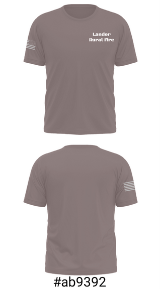 Short Sleeve Performance Shirt, Lander Rural Fire, Fire Department, Teamtime, Team time, sublimation, custom sports apparel, team uniforms, spirit wear, spiritwear, sports uniforms, custom shirts, team store, custom team store, fundraiser sports, apparel fundraiser