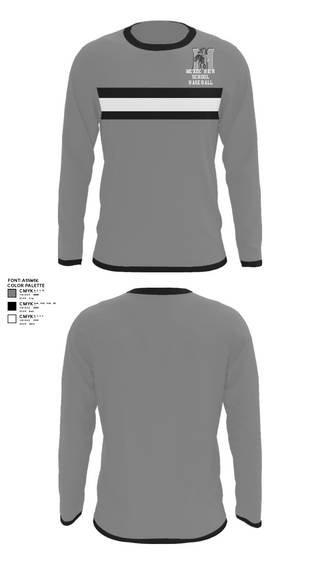 Long Sleeve Performance Shirt, Meade High School Baseball, Baseball, Teamtime, Team time, sublimation, custom sports apparel, team uniforms, spirit wear, spiritwear, sports uniforms, custom shirts, team store, custom team store, fundraiser sports, apparel fundraiser