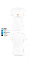 MC CUSTOM FRAMING LLC 87834909 Women's Short Sleeve V-neck Shirt - 18