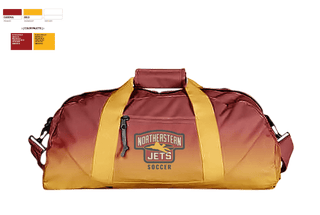 Duffle Bag, Northeastern High School Soccer, Women's Soccer, Teamtime, Team time, sublimation, custom sports apparel, team uniforms, spirit wear, spiritwear, sports uniforms, custom shirts, team store, custom team store, fundraiser sports, apparel fundraiser