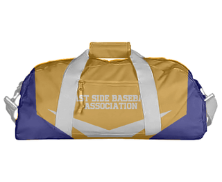 Duffle Bag, East Side Baseball Association, Baseball, Teamtime, Team time, sublimation, custom sports apparel, team uniforms, spirit wear, spiritwear, sports uniforms, custom shirts, team store, custom team store, fundraiser sports, apparel fundraiser