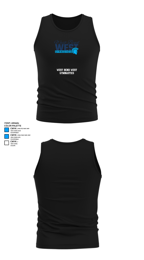 Tank Top, West Bend West Gymnastics, Spirit Store, Teamtime, Team time, sublimation, custom sports apparel, team uniforms, spirit wear, spiritwear, sports uniforms, custom shirts, team store, custom team store, fundraiser sports, apparel fundraiser