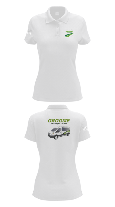Groome Transportation 25509657 Women's Short Sleeve Performance Polo  - 17