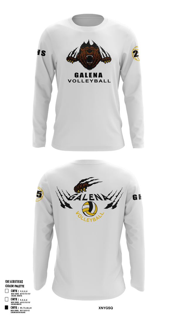 Long Sleeve Performance Shirt, Galena High School Volleyball, Women's Volleyball, Teamtime, Team time, sublimation, custom sports apparel, team uniforms, spirit wear, spiritwear, sports uniforms, custom shirts, team store, custom team store, fundraiser sports, apparel fundraiser
