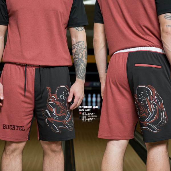 Athletic Shorts With Pockets, Buchtel, Bowling, Teamtime, Team time, sublimation, custom sports apparel, team uniforms, spirit wear, spiritwear, sports uniforms, custom shirts, team store, custom team store, fundraiser sports, apparel fundraiser