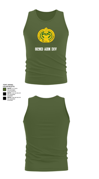 Tank Top, 82nd ABN div, , Teamtime, Team time, sublimation, custom sports apparel, team uniforms, spirit wear, spiritwear, sports uniforms, custom shirts, team store, custom team store, fundraiser sports, apparel fundraiser