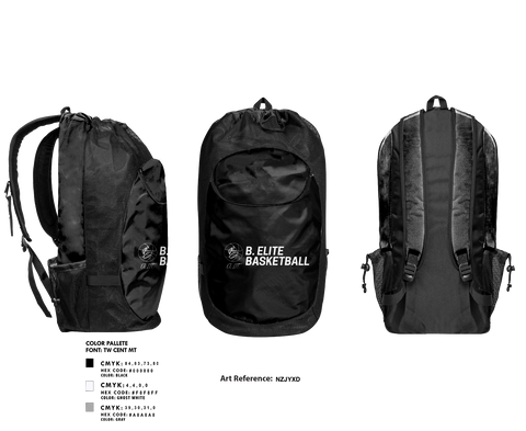 Gear Bag, B. Elite, Men's Basketball, Teamtime, Team time, sublimation, custom sports apparel, team uniforms, spirit wear, spiritwear, sports uniforms, custom shirts, team store, custom team store, fundraiser sports, apparel fundraiser