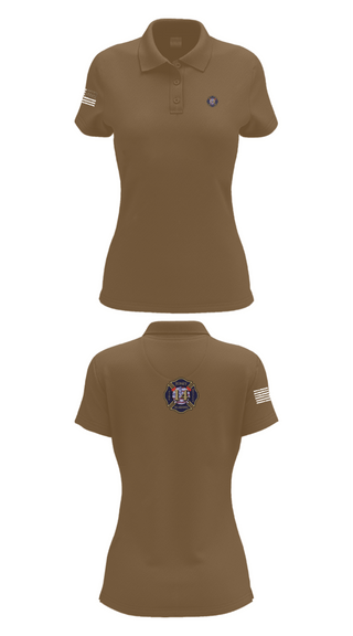 Women's Short Sleeve Performance Polo, Tony Volunteer Fire Department, Fire Department, Teamtime, Team time, sublimation, custom sports apparel, team uniforms, spirit wear, spiritwear, sports uniforms, custom shirts, team store, custom team store, fundraiser sports, apparel fundraiser