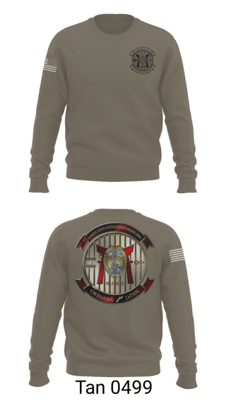 Crew Neck Sweatshirt, HQSPT Bn, PMO, Brig, Marines, Teamtime, Team time, sublimation, custom sports apparel, team uniforms, spirit wear, spiritwear, sports uniforms, custom shirts, team store, custom team store, fundraiser sports, apparel fundraiser