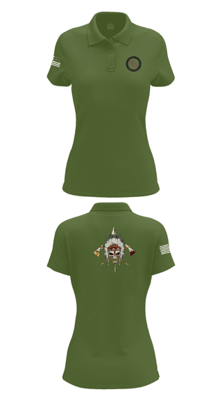 Women's Short Sleeve Performance Polo, Seminole Battalion, Army, Teamtime, Team time, sublimation, custom sports apparel, team uniforms, spirit wear, spiritwear, sports uniforms, custom shirts, team store, custom team store, fundraiser sports, apparel fundraiser