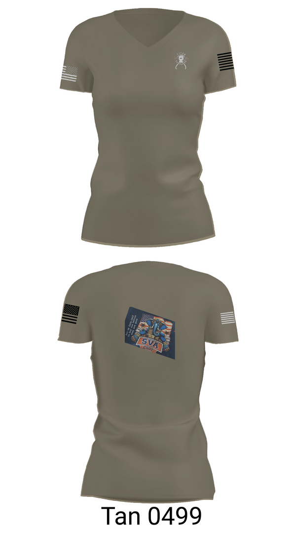 Womens Short Sleeve Vneck Shirt, TITAN BN, Army, Teamtime, Team time, sublimation, custom sports apparel, team uniforms, spirit wear, spiritwear, sports uniforms, custom shirts, team store, custom team store, fundraiser sports, apparel fundraiser