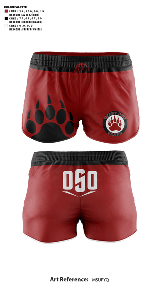 Womens Shorts, West Oso High School Cheer, Cheer, Teamtime, Team time, sublimation, custom sports apparel, team uniforms, spirit wear, spiritwear, sports uniforms, custom shirts, team store, custom team store, fundraiser sports, apparel fundraiser