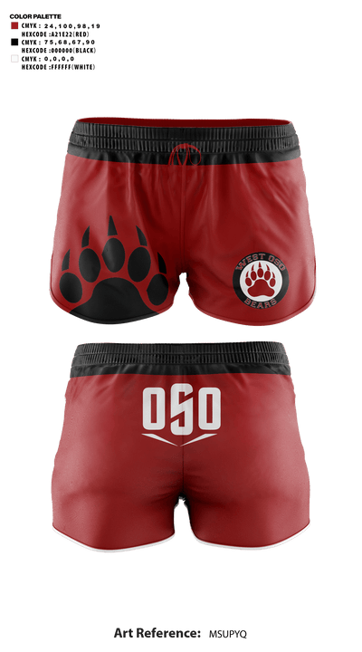 West Oso High School Cheer 34126065 Women's Shorts - 41