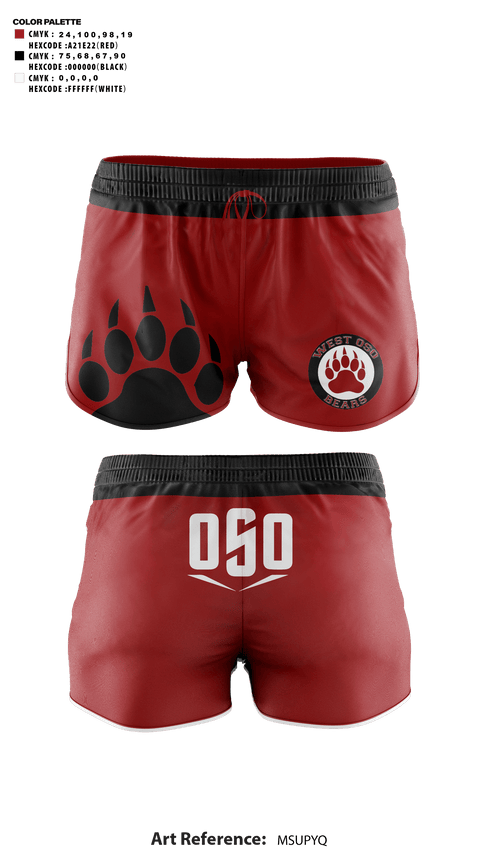 Womens Shorts, West Oso High School Cheer, Cheer, Teamtime, Team time, sublimation, custom sports apparel, team uniforms, spirit wear, spiritwear, sports uniforms, custom shirts, team store, custom team store, fundraiser sports, apparel fundraiser
