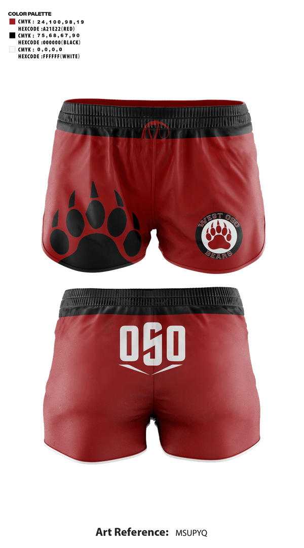Womens Shorts, West Oso High School Cheer, Cheer, Teamtime, Team time, sublimation, custom sports apparel, team uniforms, spirit wear, spiritwear, sports uniforms, custom shirts, team store, custom team store, fundraiser sports, apparel fundraiser