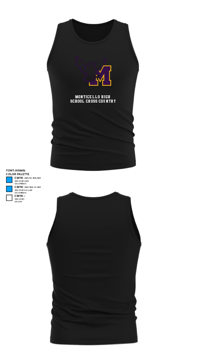 Monticello High School Cross Country 66273969 Tank Top - 32