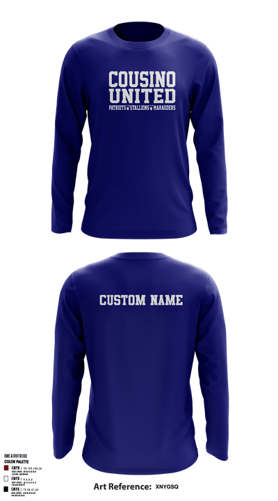 Cousino United Bowling 12861245 Long Sleeve Performance Shirt - 4