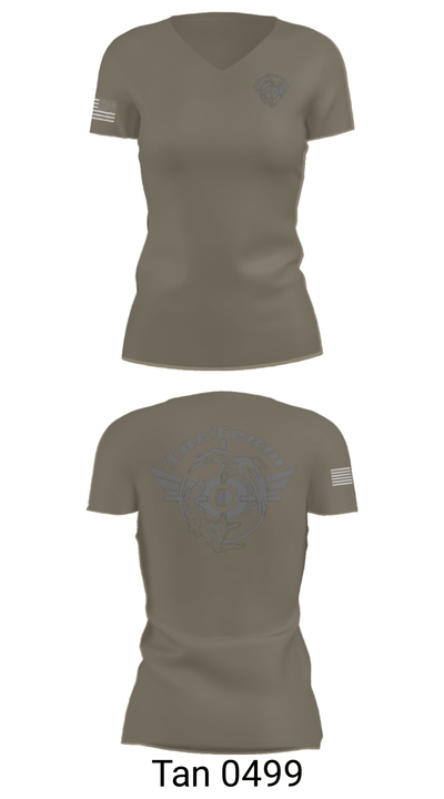 TacTeam 28181044 Women's Short Sleeve V-neck Shirt - 68