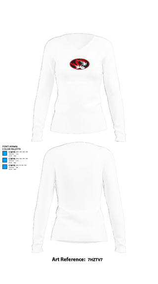 Womens Long Sleeve Vneck Shirt, Duke High School Golf, Golf, Teamtime, Team time, sublimation, custom sports apparel, team uniforms, spirit wear, spiritwear, sports uniforms, custom shirts, team store, custom team store, fundraiser sports, apparel fundraiser