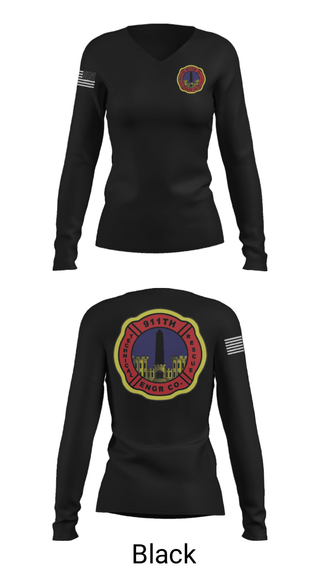 Women's Long Sleeve Vneck Shirt, 911th TREC, Army, Teamtime, Team time, sublimation, custom sports apparel, team uniforms, spirit wear, spiritwear, sports uniforms, custom shirts, team store, custom team store, fundraiser sports, apparel fundraiser