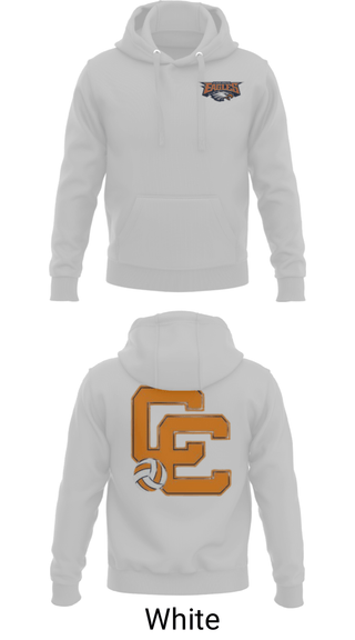 Hoodie, Clarke County High School Volleyball, Women's Volleyball, Teamtime, Team time, sublimation, custom sports apparel, team uniforms, spirit wear, spiritwear, sports uniforms, custom shirts, team store, custom team store, fundraiser sports, apparel fundraiser