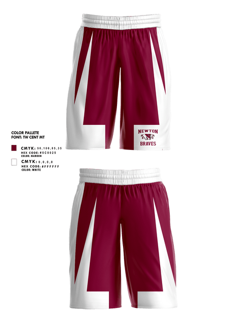 Mens Basketball Shorts, Newton High School Basketball, Women's Basketball, Teamtime, Team time, sublimation, custom sports apparel, team uniforms, spirit wear, spiritwear, sports uniforms, custom shirts, team store, custom team store, fundraiser sports, apparel fundraiser