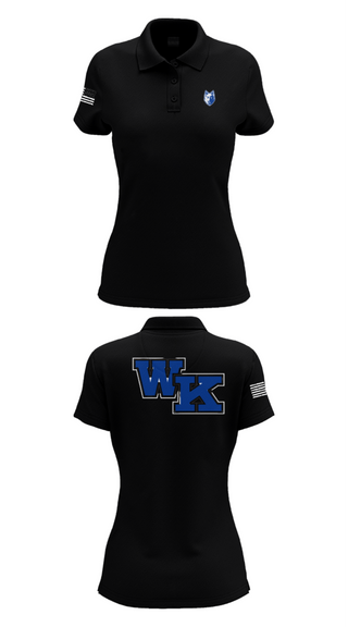 Womens Short Sleeve Performance Polo, Worthington Kilbourne High School Golf, Golf, Teamtime, Team time, sublimation, custom sports apparel, team uniforms, spirit wear, spiritwear, sports uniforms, custom shirts, team store, custom team store, fundraiser sports, apparel fundraiser