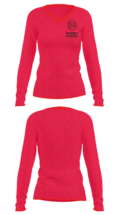 Memories Never DieMemories Never Die 78152341 Women's Long Sleeve V-neck Shirt - 31