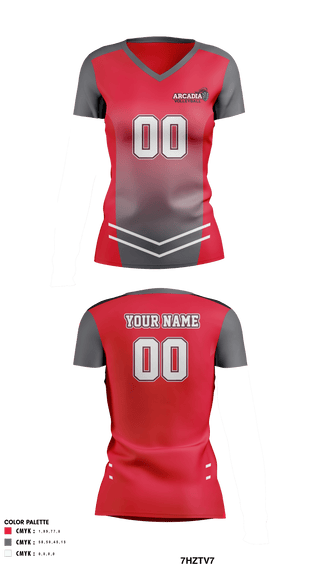 Women's Short Sleeve Vneck Shirt, Arcadia University Volleyball, Women's Volleyball, Teamtime, Team time, sublimation, custom sports apparel, team uniforms, spirit wear, spiritwear, sports uniforms, custom shirts, team store, custom team store, fundraiser sports, apparel fundraiser