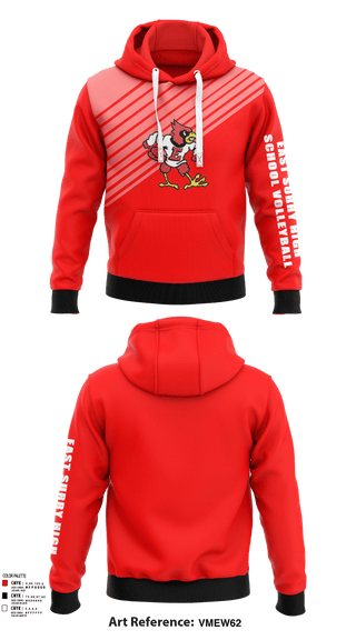Hoodie, East Surry High School Volleyball, Women's Volleyball, Teamtime, Team time, sublimation, custom sports apparel, team uniforms, spirit wear, spiritwear, sports uniforms, custom shirts, team store, custom team store, fundraiser sports, apparel fundraiser