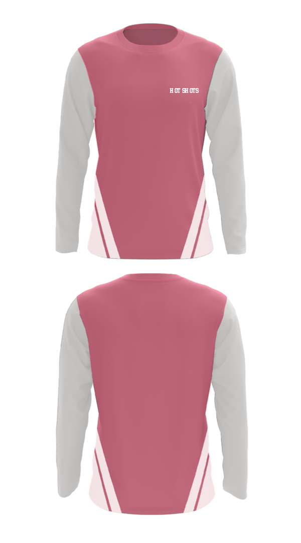 Long Sleeve Performance Shirt, Hot Shots, Women's Basketball, Teamtime, Team time, sublimation, custom sports apparel, team uniforms, spirit wear, spiritwear, sports uniforms, custom shirts, team store, custom team store, fundraiser sports, apparel fundraiser