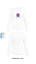 East Stroudsburg Cavaliers 35860494 Women's Long Sleeve V-neck Shirt - 15