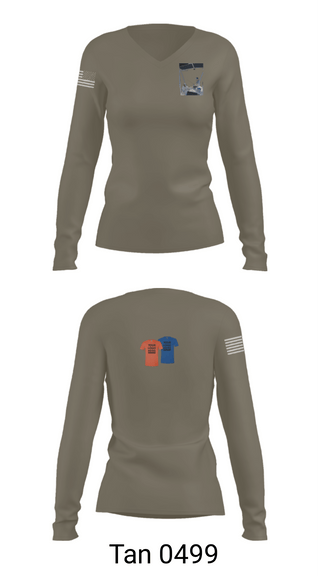 Women's Long Sleeve Vneck Shirt, 53 weg, Air Force, Teamtime, Team time, sublimation, custom sports apparel, team uniforms, spirit wear, spiritwear, sports uniforms, custom shirts, team store, custom team store, fundraiser sports, apparel fundraiser