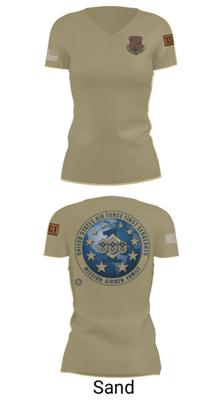Women's Short Sleeve Vneck Shirt, 186 Air Refueling Wing, Air Force, Teamtime, Team time, sublimation, custom sports apparel, team uniforms, spirit wear, spiritwear, sports uniforms, custom shirts, team store, custom team store, fundraiser sports, apparel fundraiser